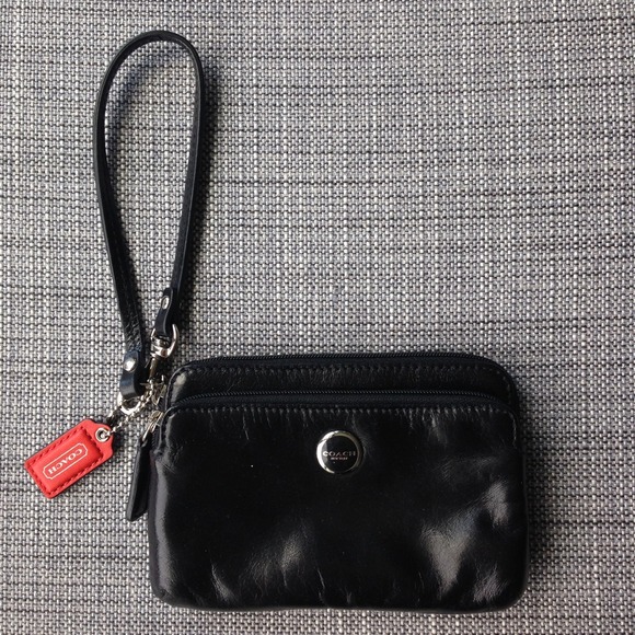 COACH Leather Wristlet