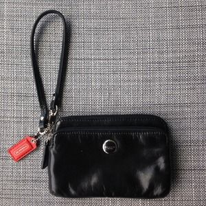 COACH Leather Wristlet
