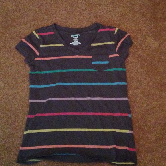 A old navy striped colored shirt for girls