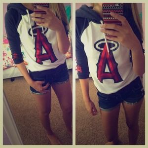 VS Pink LA Angels Pullover Hoodie size XS