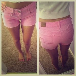 American Eagle Pink Midi Shorts size 00