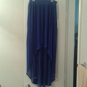 Royal Blue Hi/Low Skirt