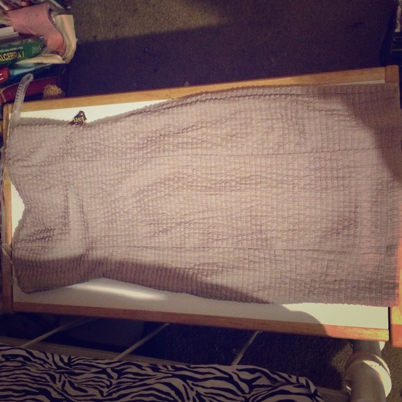 Nude forever 21 fitted dress