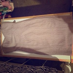 Nude forever 21 fitted dress