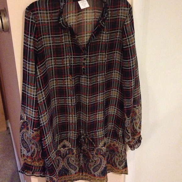 Sheer Print Dress