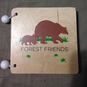 Wooden toddler book