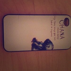 Hard cover snap on case:   Ohana means family...