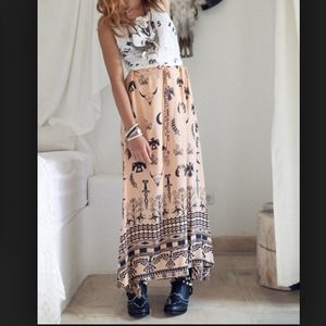 SPELL The gypsy collection boho tribal maxi skirt