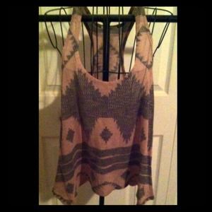 Brown & grey racer back