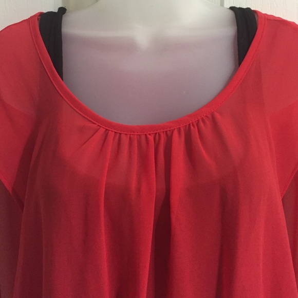 Red Banded Dress - Picture 3 of 3