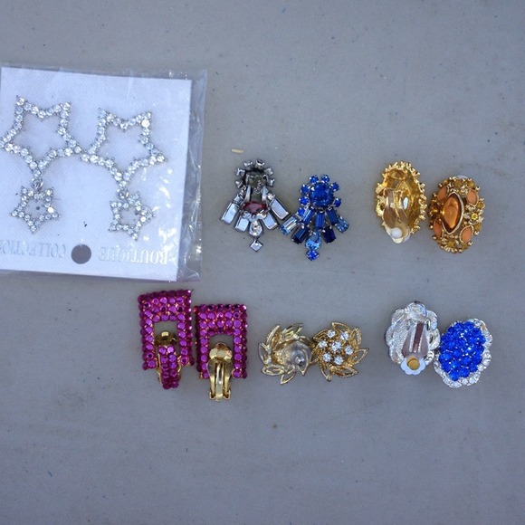 clip on earrings & pierced earrings