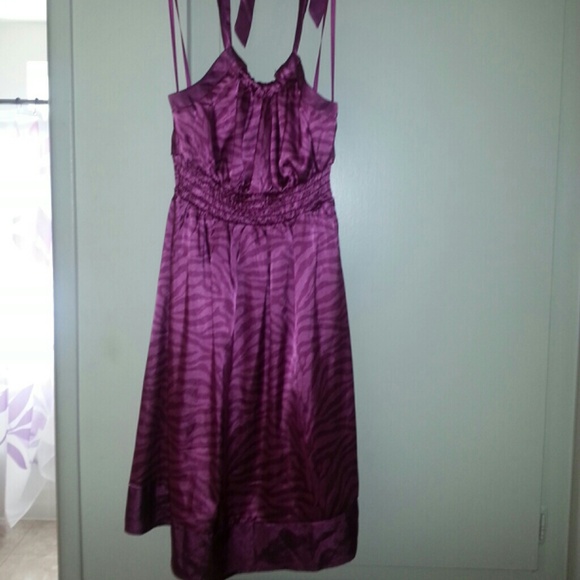 Pink Zebra Print Dress