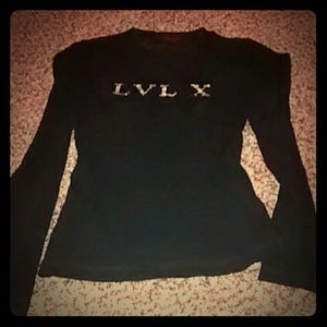 Sheer long sleeve top