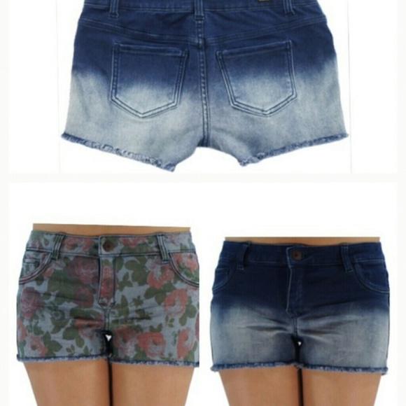 NWT Reversible jean shorts