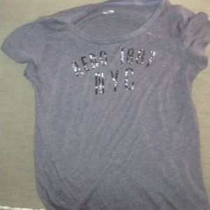 Short sleeve beaded shirt