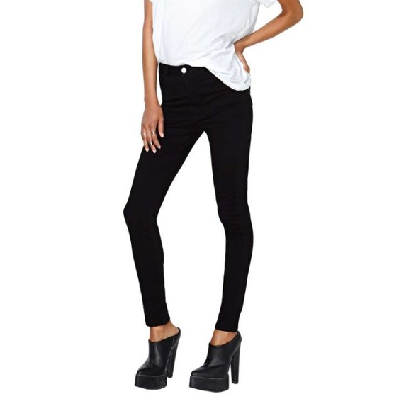 Nasty Gal Black High Waisted Jeans