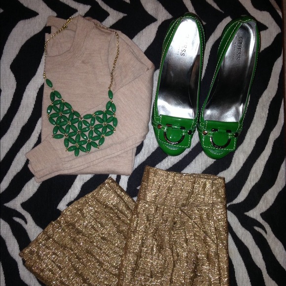 Candy Green Almond Guess Heel