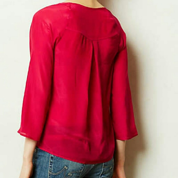 Anthropologie Cut-Out Tee (Rose-Pink Color) - Picture 2 of 4