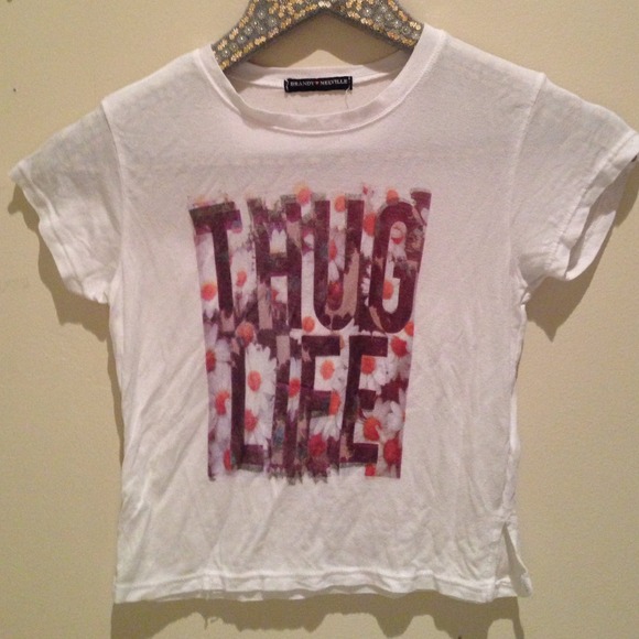 ❤️ SOLD ❤️Thug Life Brandy Melville Crop Top