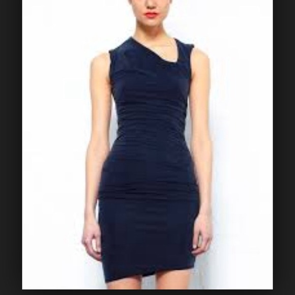 Helmut Lang Cupro Drape Dress - Picture 1 of 4