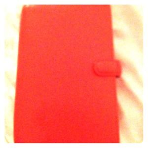 Authentic Filofax orange leather planner book
