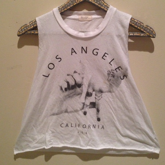 Brandy Melville LA crop tee negotiable pricing