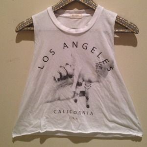 Brandy Melville LA crop tee negotiable pricing