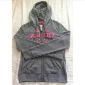 Grey Hollister Zip-Up Hoodie