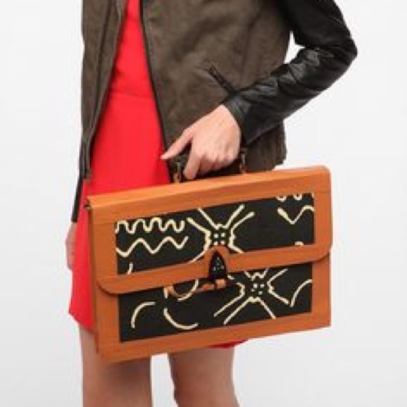 Tribal print satchel