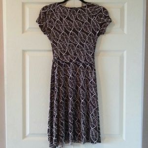 Dresses - Brown and White Wrap Dress - Size S Dresses - Brown and White Wrap Dress - Size S
