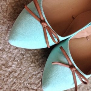 Zara Shoes - Zara Mint Bow Flats Zara Shoes - Zara Mint Bow Flats