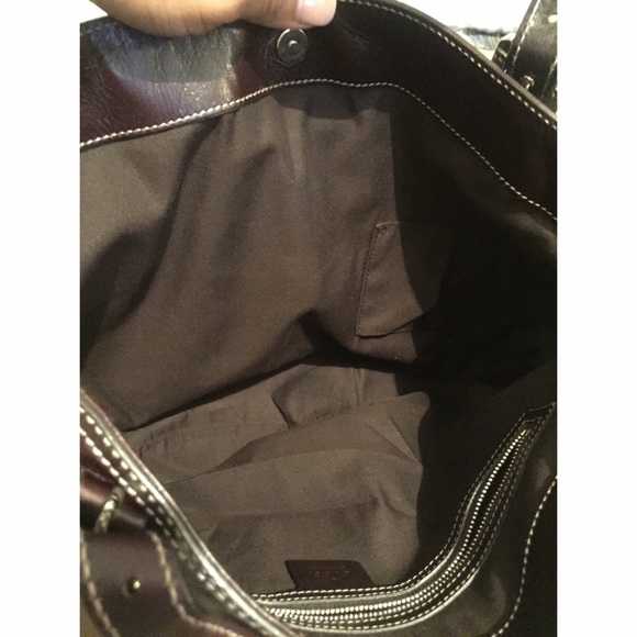 GUCCI brown hobo leather bag - Picture 4 of 6