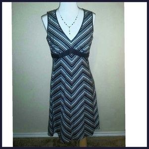 Blue chevron dress by Ann Taylor Loft