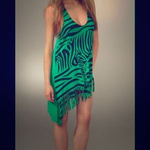 Tbags zebra fringe tunic! WOW