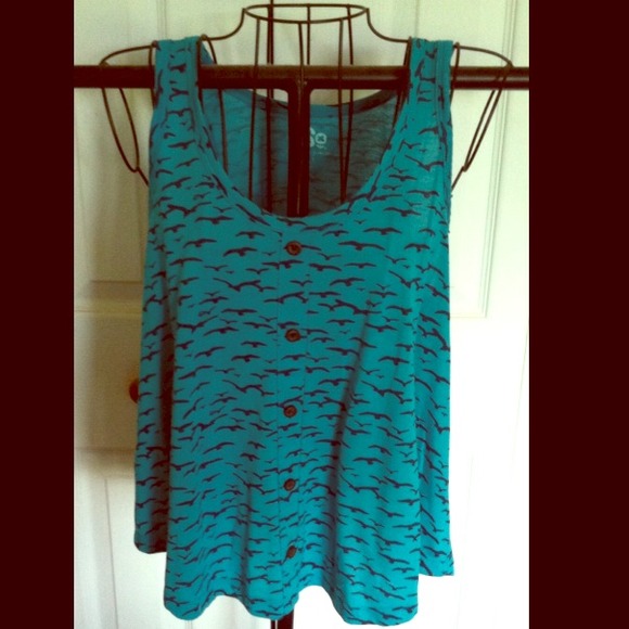Dark teal tank top