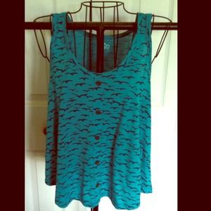 Dark teal tank top