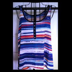 Painted stripes tank top