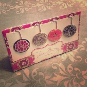 Vera Bradley designer paperclips. 3 sets!