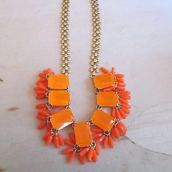 πHost Pick JCREW statement FRINGED NEON NECKLACE - Picture 3 of 3