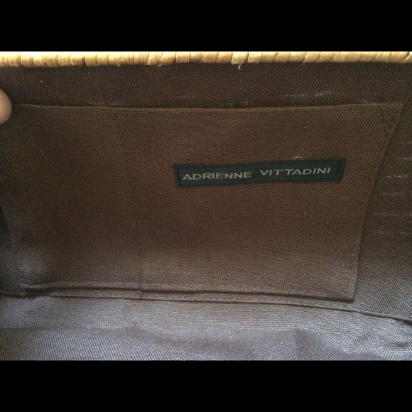 Adrienne Vittadini Wicker Clutch w/Calf Hair Trim - Picture 3 of 4