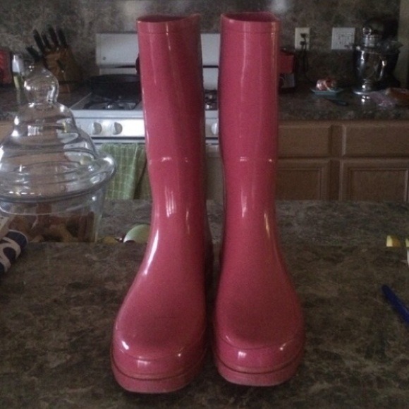 Pink Rain Boots