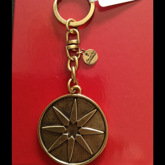 Alex and Ani Keychain Star Of Venus Gold Energy