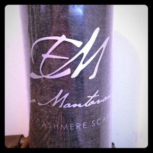 Cashmere scarf. Dark gray.