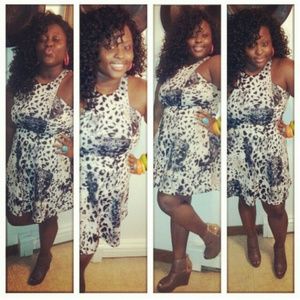 Sexy cheetah print dress