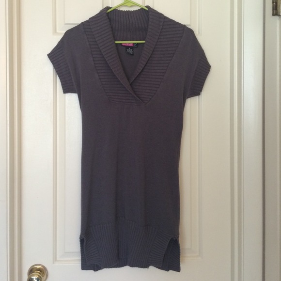Grey sweater dress/tunic