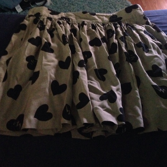 Tan heart shaped skirt