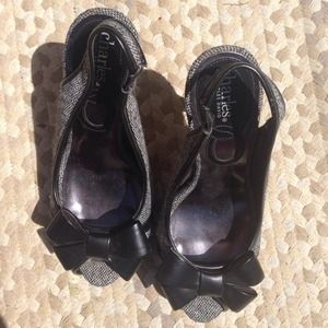 Charles David Platform Peep Toe Pumps