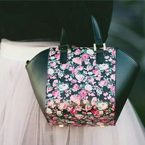 H&M Floral Mini Handbag Crossbody Purse