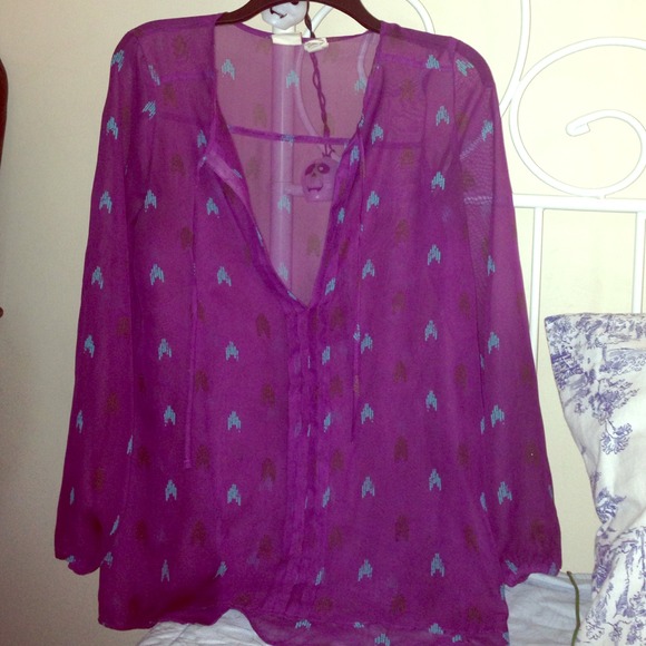🔴SOLD🔴Purple long sleeve shirt