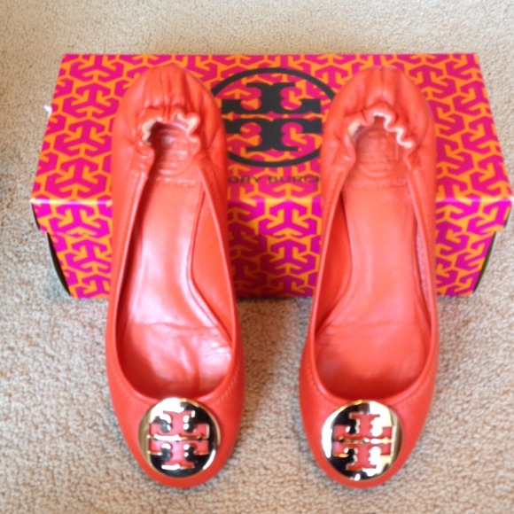 Tory Burch Orange Flats